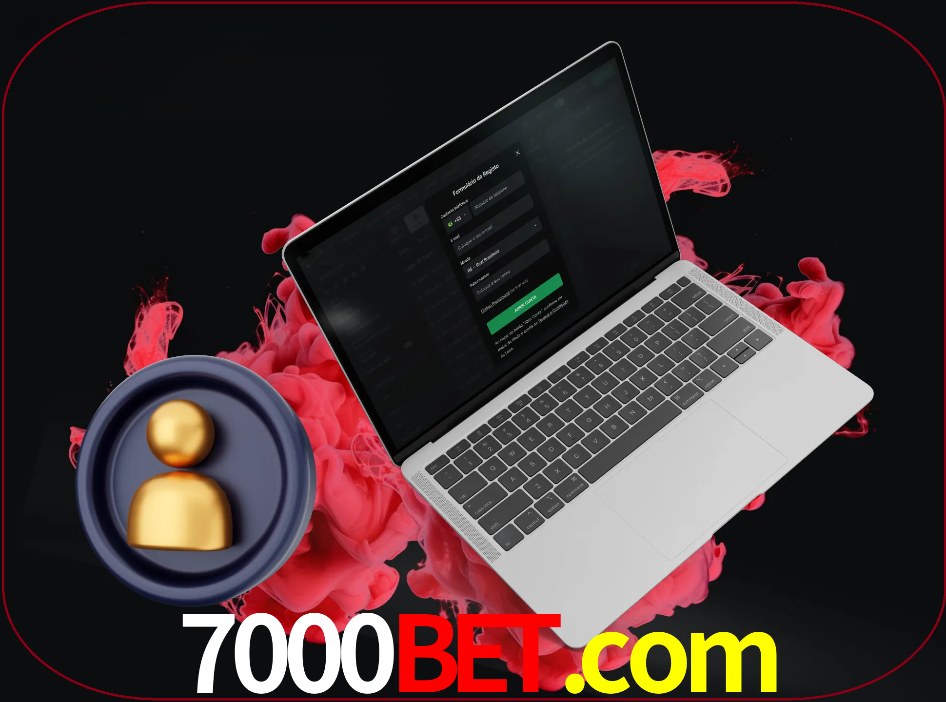 No cabeçalho do site 7000bet, clique no botão que o levará a um formulário especial onde terá de introduzir as suas informações actuais.
